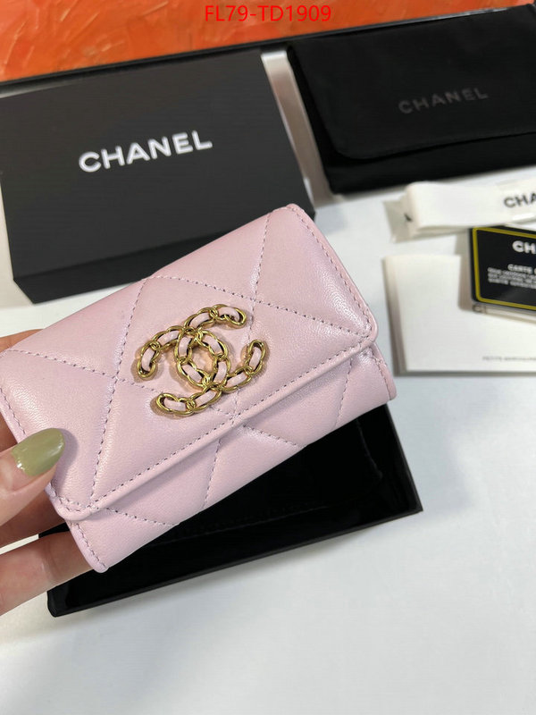 Chanel Bags(TOP)-Wallet-,ID: TD1909,$: 79USD