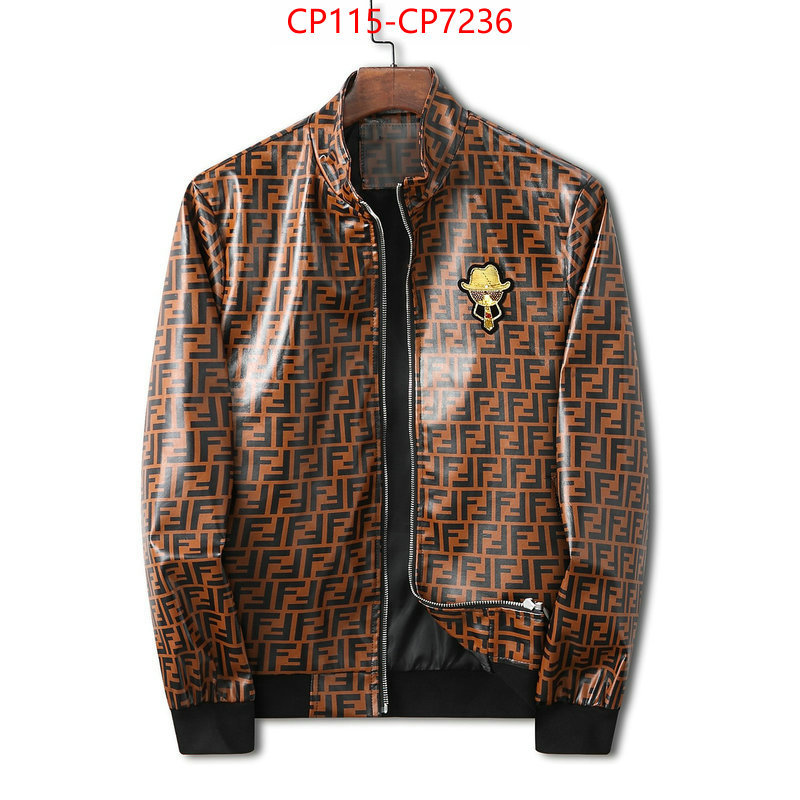 Clothing-Fendi,aaaaa+ replica , ID: CP7236,$: 115USD