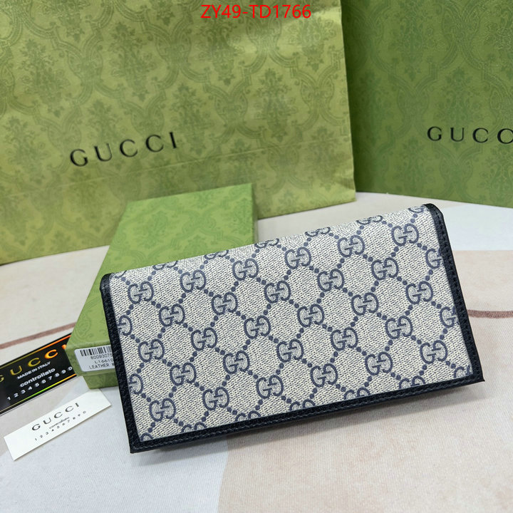 Gucci Bags(4A)-Wallet-,same as original ,ID: TD1766,$: 49USD