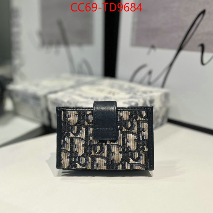 Dior Bags(TOP)-Wallet-,ID: TD9684,$: 69USD