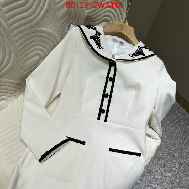Clothing-Dior,what's the best place to buy replica ,ID: CW3414,$: 129USD