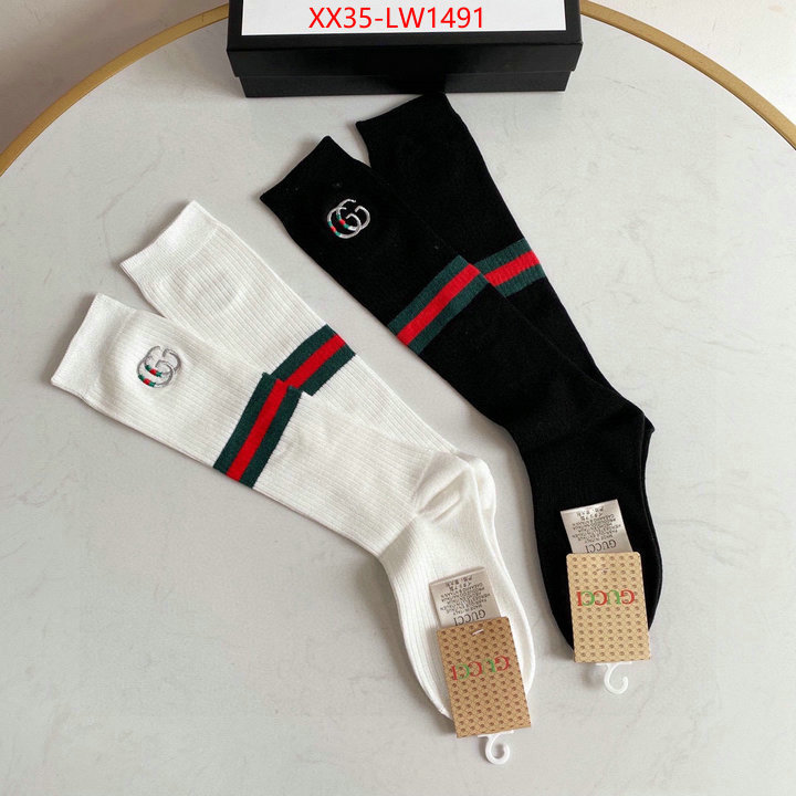 Sock-Gucci,what is a 1:1 replica , ID: LW1491,$: 35USD