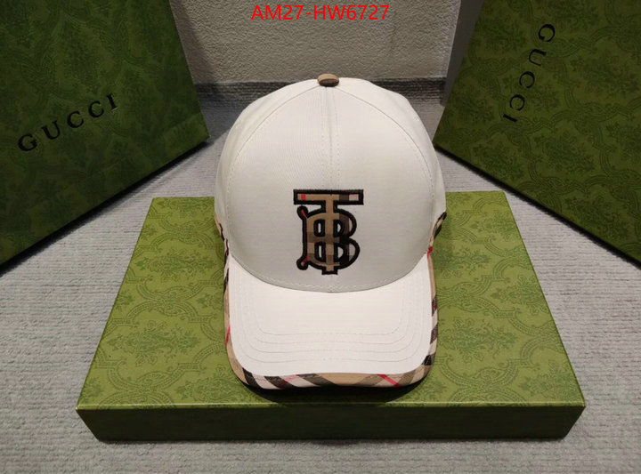 Cap (Hat)-Burberry,china sale , ID: HW6727,$: 27USD