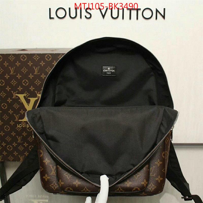 LV Bags(4A)-Backpack-,ID: BK3490,$:105USD