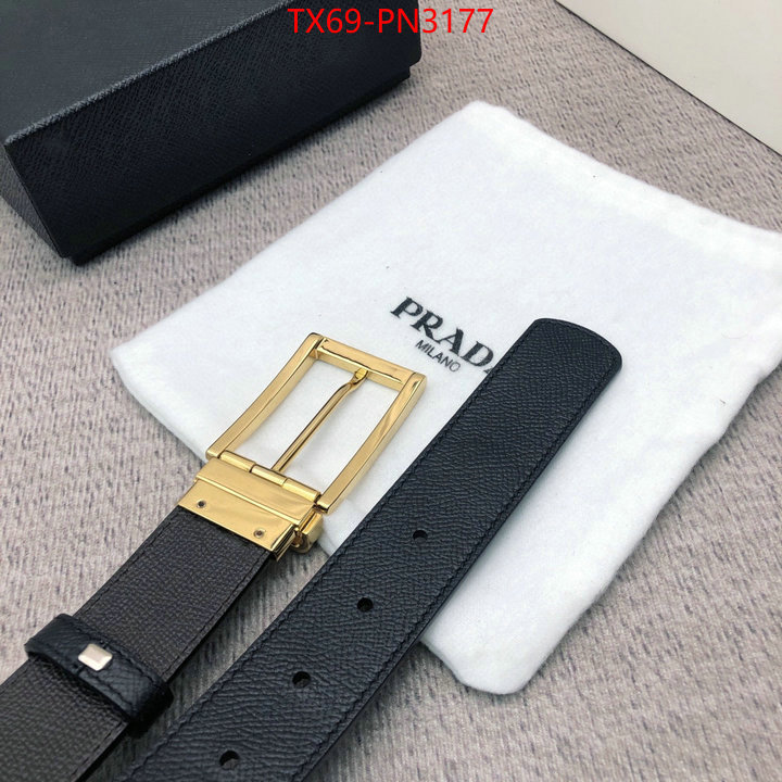 Belts-Prada,wholesale imitation designer replicas , ID: PN3177,$: 69USD