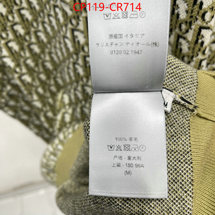 Clothing-Dior,replica aaaaa+ designer ,ID: CR714,$: 119USD