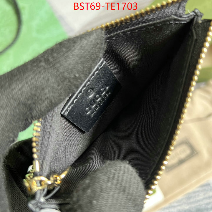 Gucci Bags(TOP)-Wallet-,replcia cheap ,ID: TE1703,$: 69USD