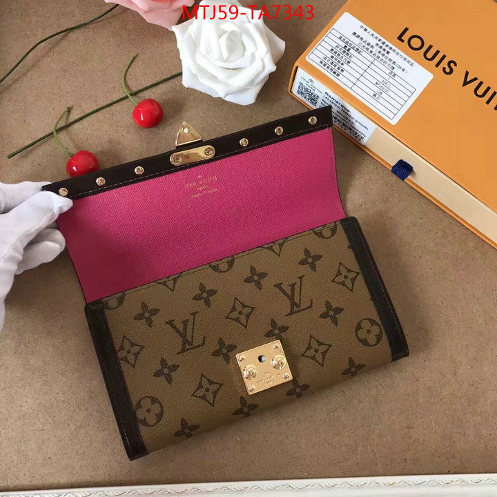 LV Bags(4A)-Wallet,ID: TA7343,$: 59USD