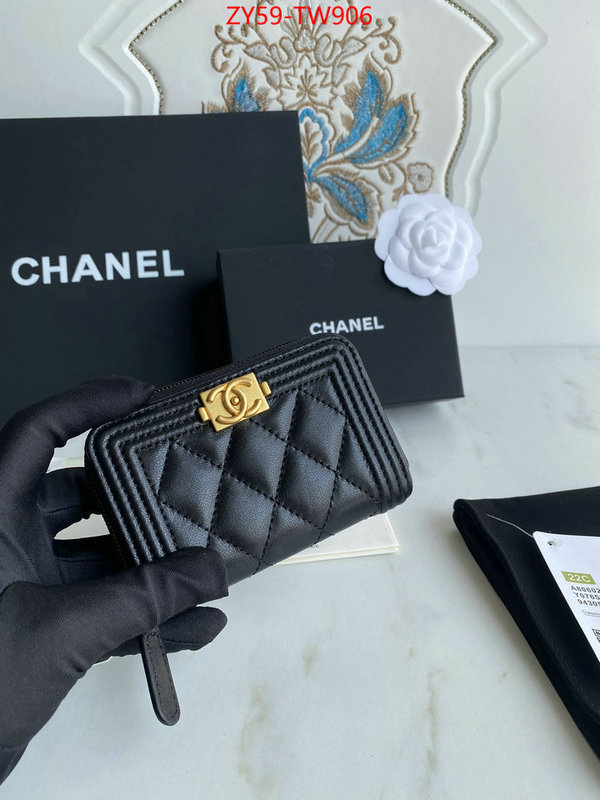 Chanel Bags(TOP)-Wallet-,ID: TW906,$: 59USD