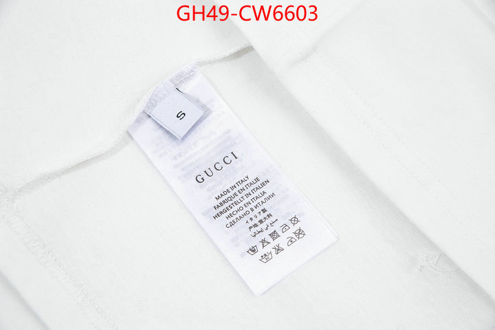 Clothing-Gucci,best luxury replica , ID: CW6603,$: 49USD