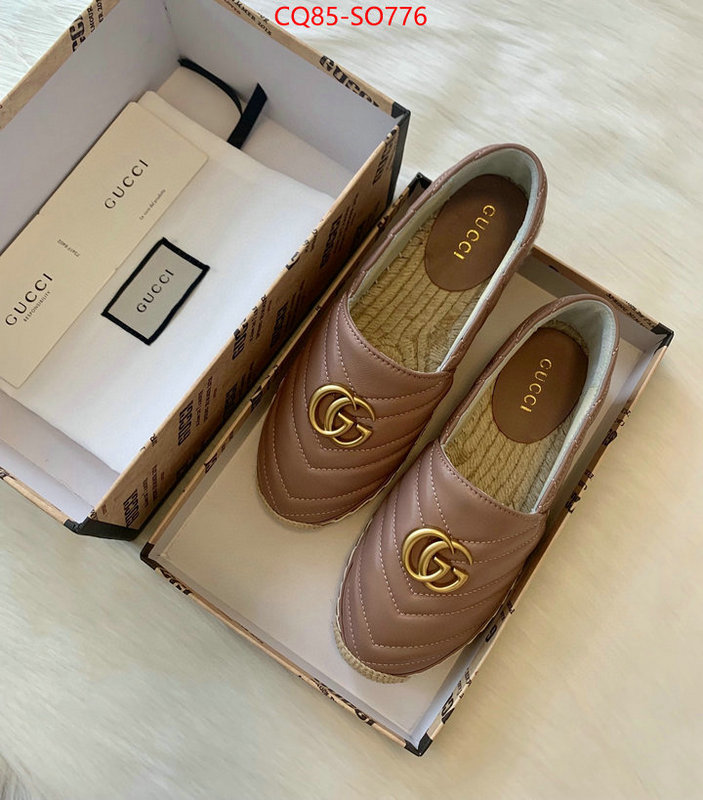 Women Shoes-Gucci,best quality replica , ID: SO776,$: 85USD