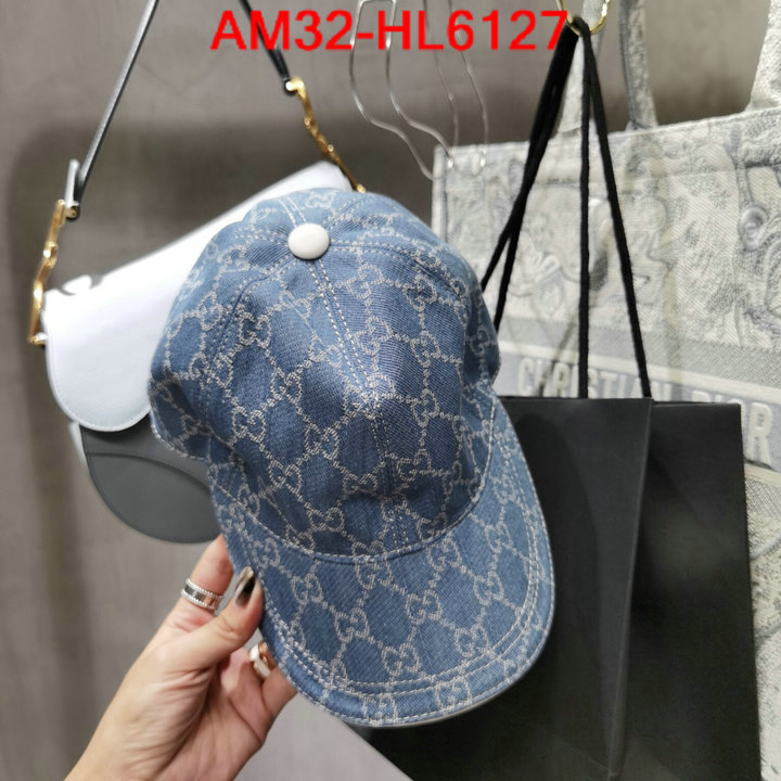 Cap (Hat)-Gucci,aaaaa quality replica , ID: HL6127,$: 32USD