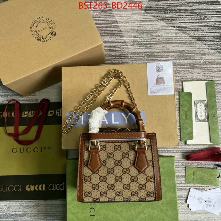 Gucci Bags(TOP)-Diana-Bamboo-,high quality happy copy ,ID: BD2446,$: 265USD