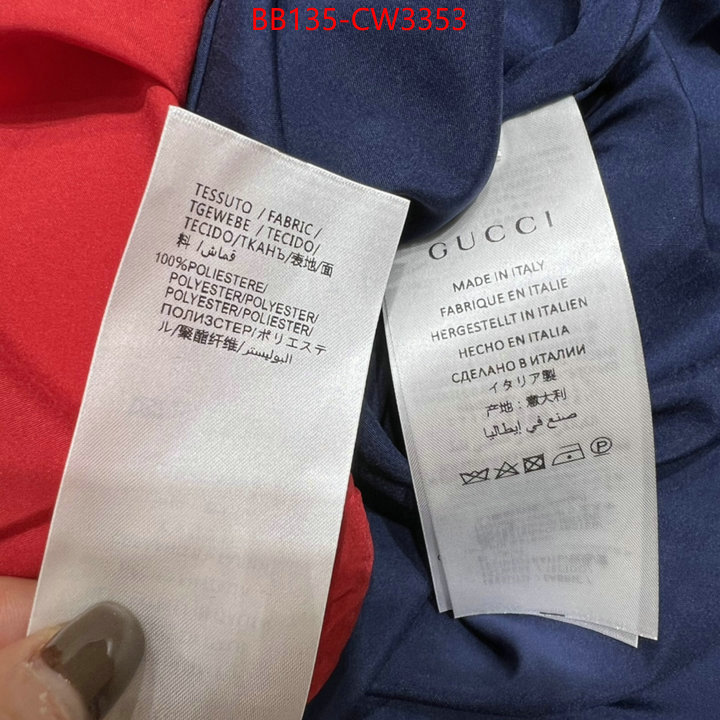 Clothing-Gucci,replica aaaaa designer , ID: CW3353,$: 135USD