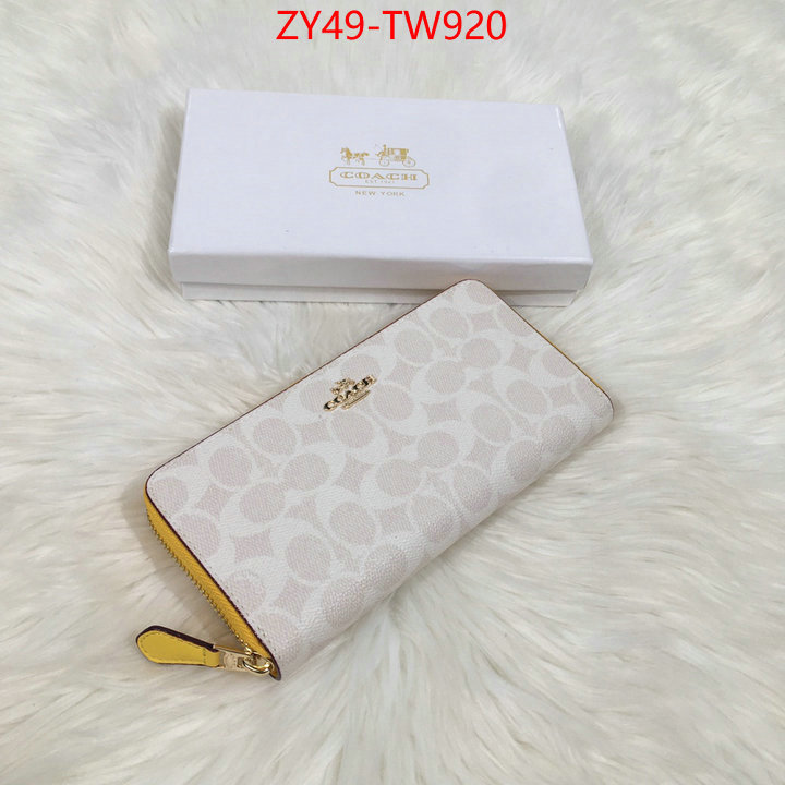 Coach Bags(4A)-Wallet,high quality online ,ID: TW920,$: 49USD