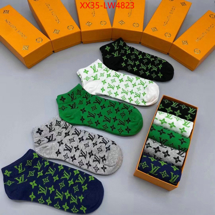 Sock-LV,best quality replica , ID: LW4823,$: 35USD