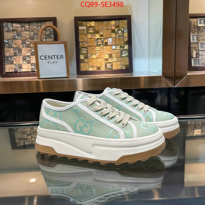 Women Shoes-Gucci,fake aaaaa , ID: SE3498,$: 89USD