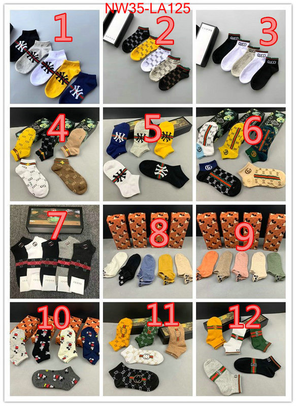 Sock-Gucci,high quality customize , ID:LA125,$: 35USD