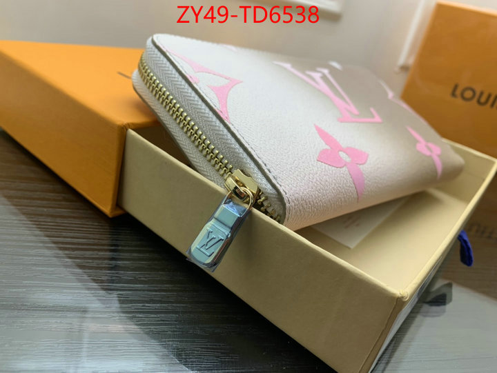 LV Bags(4A)-Wallet,designer 1:1 replica ,ID: TD6538,$: 49USD