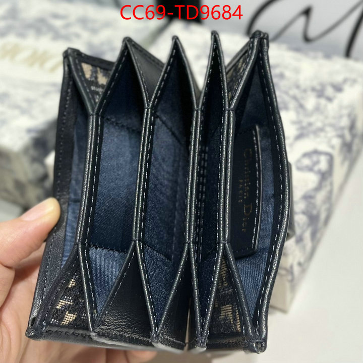 Dior Bags(TOP)-Wallet-,ID: TD9684,$: 69USD