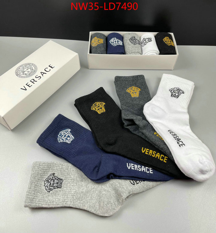 Sock-Versace,top quality replica , ID: LD7490,$: 35USD