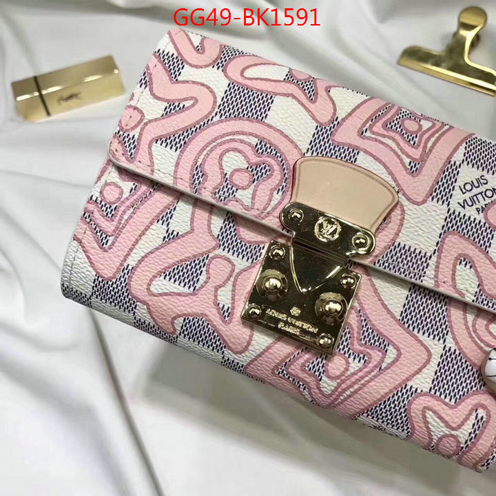 LV Bags(4A)-Wallet,ID: BK1591,$:49USD