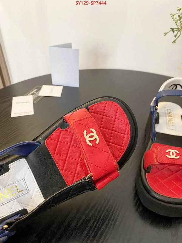 Women Shoes-Chanel,find replica , ID: SP7444,$: 129USD