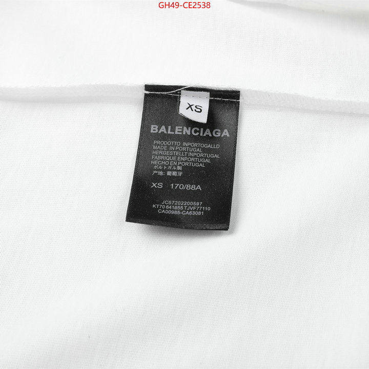 Clothing-Balenciaga,7 star replica , ID: CE2538,$: 49USD