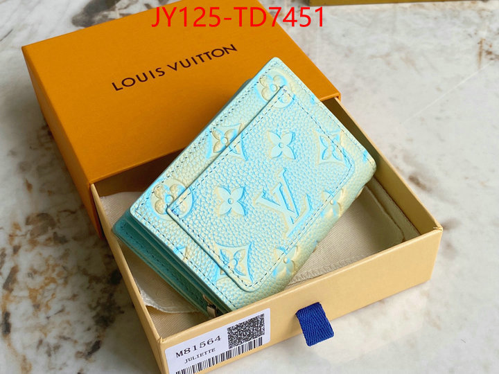 LV Bags(TOP)-Wallet,ID: TD7451,$: 125USD