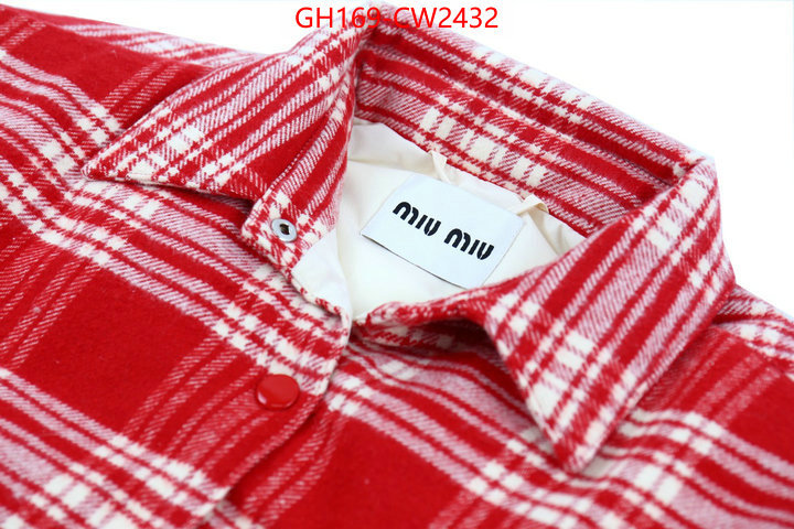 Clothing-MIU MIU,luxury fashion replica designers , ID: CW2432,$: 169USD