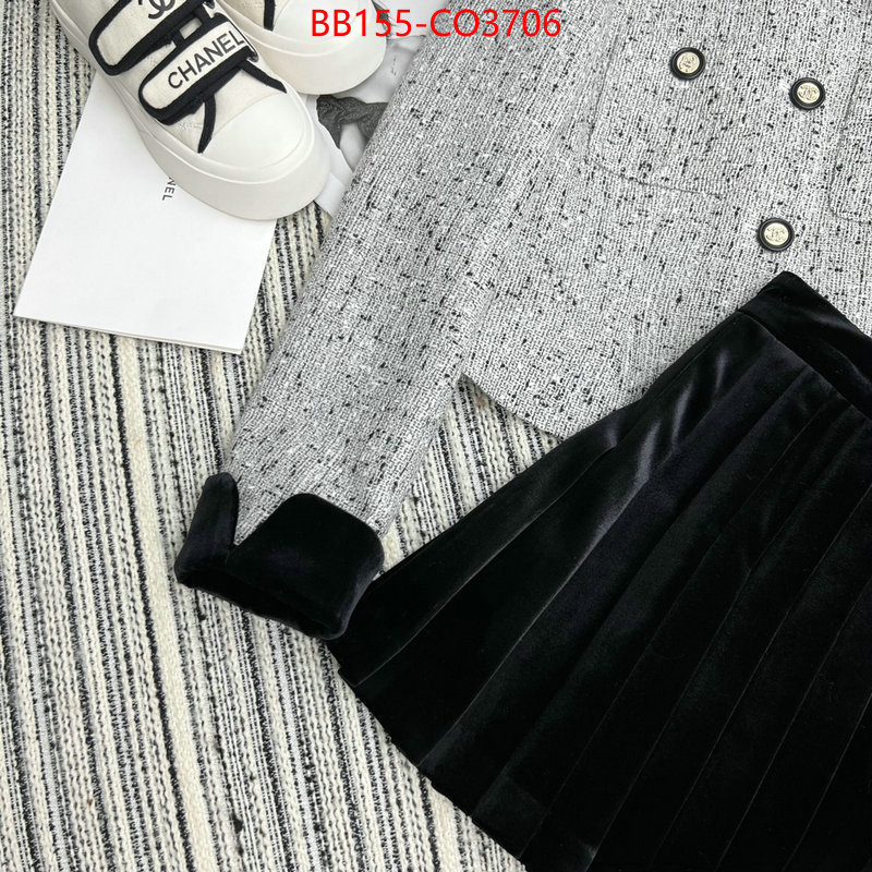 Clothing-Chanel,what is a 1:1 replica , ID: CO3706,$: 155USD