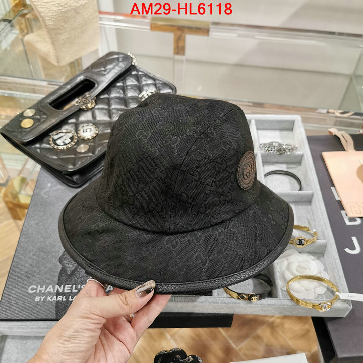 Cap (Hat)-Gucci,designer wholesale replica , ID: HL6118,$: 29USD