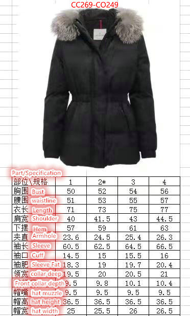 Down jacket Women-Moncler,the quality replica , ID: CO249,$: 269USD