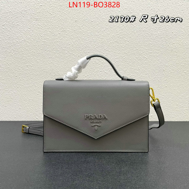 Prada Bags(4A)-Diagonal-,designer replica ,ID: BO3828,$: 119USD