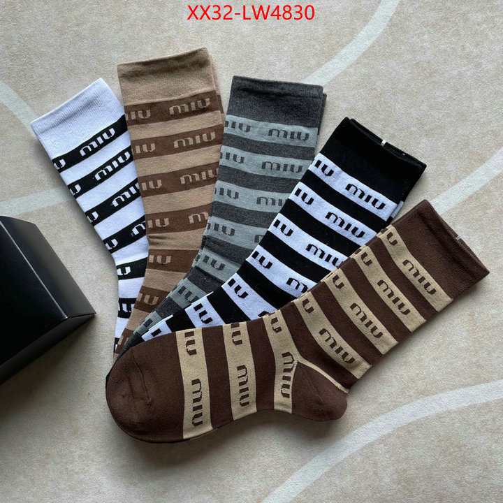 Sock-Miu Miu,mirror copy luxury , ID: LW4830,$: 32USD