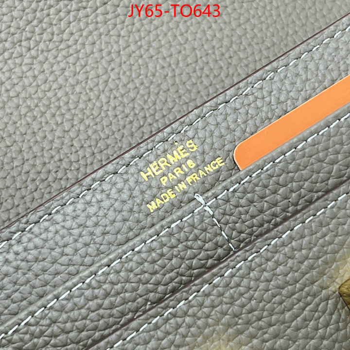 Hermes Bags(4A)-Wallet-,cheap wholesale ,ID: TO643,$: 65USD