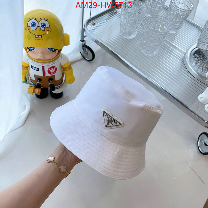 Cap (Hat)-Prada,7 star replica , ID: HW6713,$: 29USD