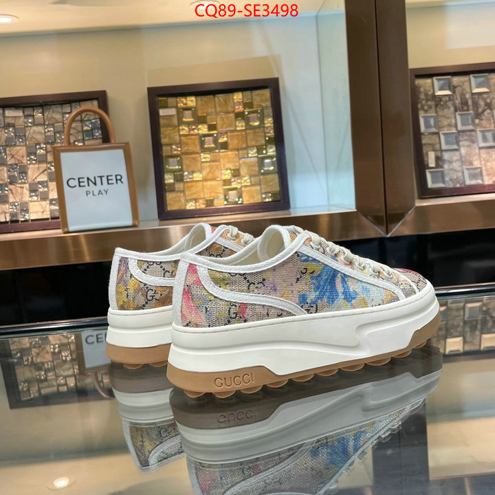 Women Shoes-Gucci,fake aaaaa , ID: SE3498,$: 89USD