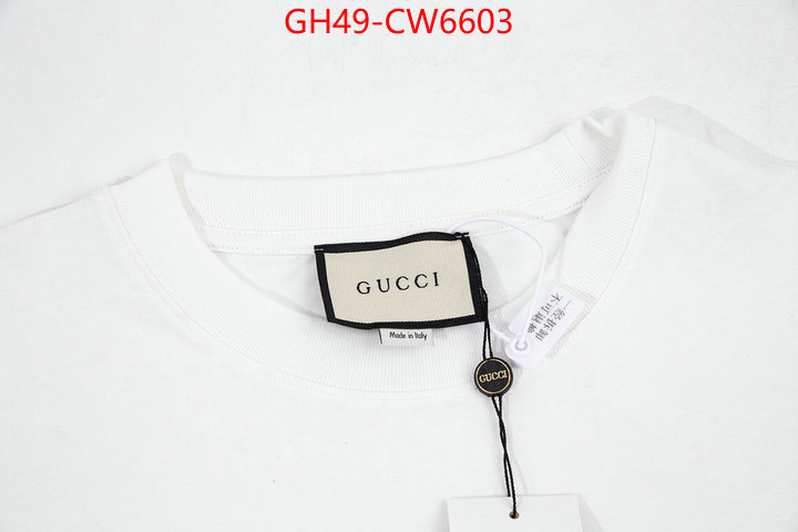 Clothing-Gucci,best luxury replica , ID: CW6603,$: 49USD