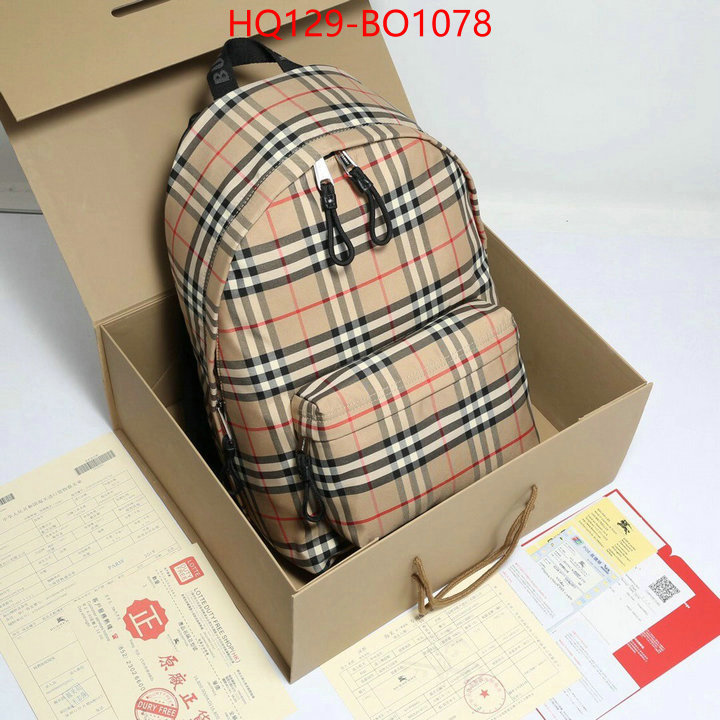 Burberry Bags(4A)-Backpack,designer wholesale replica ,ID: BO1078,$: 129USD