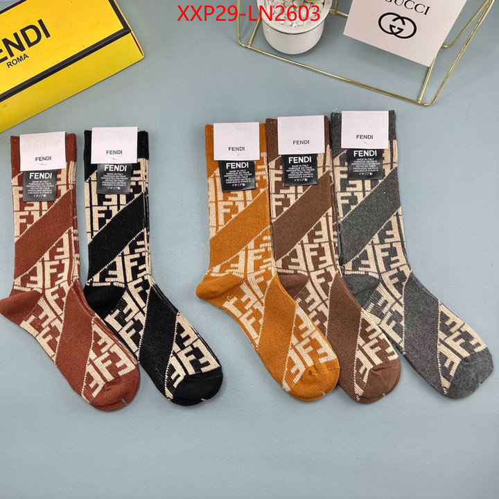 Sock-Fendi,good quality replica , ID: LN2603,$: 29USD
