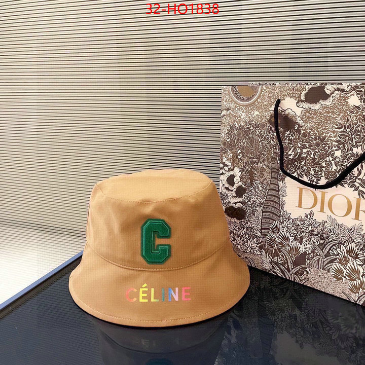 Cap (Hat)-Celine,wholesale 2023 replica , ID: HO1838,$: 32USD