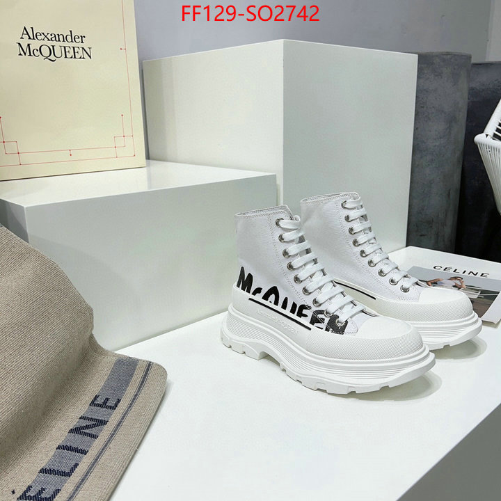 Women Shoes-Alexander McQueen,2023 aaaaa replica 1st copy , ID: SO2742,$: 129USD