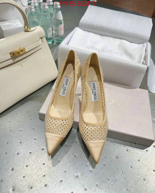 Women Shoes-Jimmy Choo,replica 1:1 high quality , ID: SE2816,$: 125USD