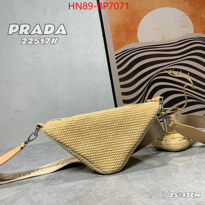 Prada Bags(4A)-Triangle,mirror copy luxury ,ID: BP7071,$: 89USD