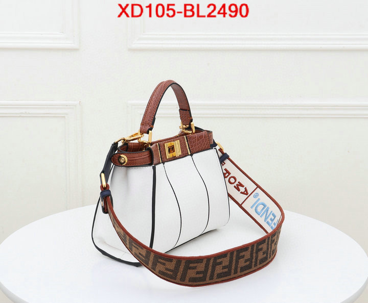 Fendi Bags(4A)-Peekaboo,high quality designer replica ,ID: BL2490,$: 105USD