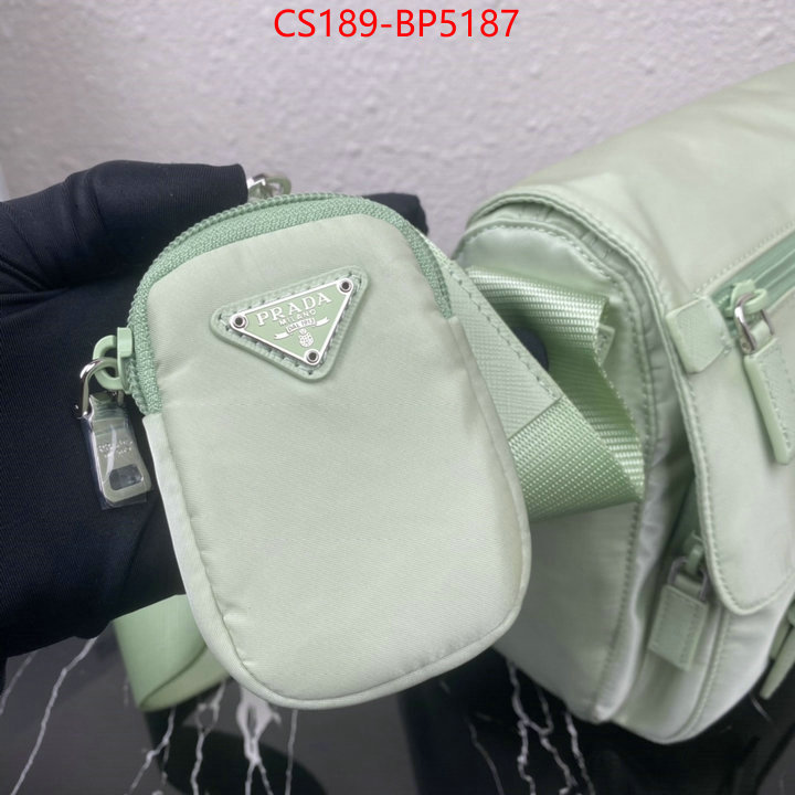 Prada Bags(TOP)-Diagonal-,ID: BP5187,$: 189USD