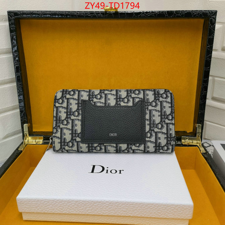 Dior Bags(4A)-Wallet-,ID: TD1794,$: 49USD