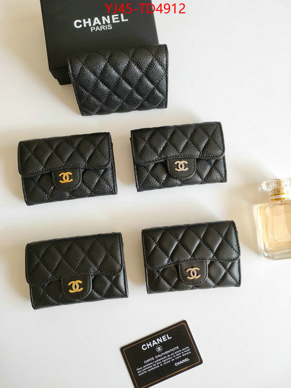 Chanel Bags(4A)-Wallet-,ID: TD4912,$: 45USD