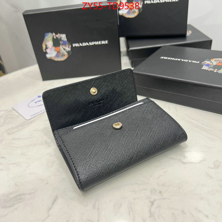 Prada Bags(4A)-Wallet,the best quality replica ,ID: TD9538,$: 55USD